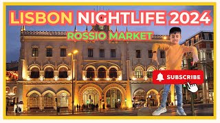 Lisbon Nightlife 2024 Unforgettable Nights at Rossio Night Market lisbonlife portugal lisboa😀 [upl. by Sivla]