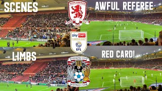 COVENTRY BEAT 10 MEN BORO Middlesbrough vs Coventry City [upl. by Bunker188]