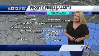 WATCH Frosty start Sunday morning some afternoon sunshine amp 60s [upl. by Krysta571]