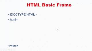 002 HTML Basic Frame [upl. by Jerri]