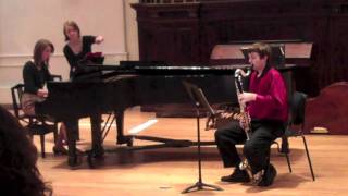 Mozart Bassoon Concerto Mvt I on Bass Clarinet [upl. by Glanti]