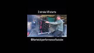 2 stroke V8 running 2stroke v8 engine [upl. by Nauqyt]