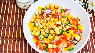 Weight Loss Food Recipe Vegan Chickpea Recipe Salad for Weight Loss [upl. by Aeniah]