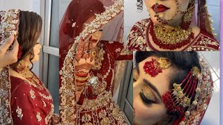 Bridal makeup  Bridal Makeup tutorial step by step by aqsa beauty salon  Kashees makeup [upl. by Lessig]