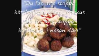 Köttbullelåten med text [upl. by Gypsie]