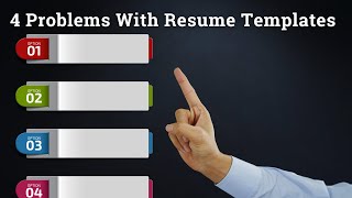 4 Problems With Resume Templates [upl. by Aelahc422]