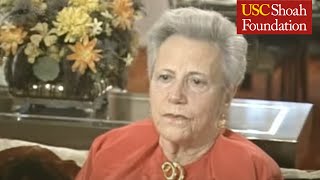 Jewish Survivor Mina Kalter Testimony Part1  USC Shoah Foundation [upl. by Sonni927]