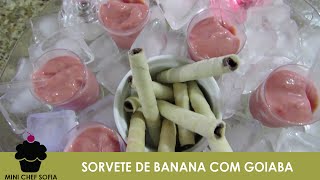 Sorvete de Banana com Goiaba [upl. by Kaczer]