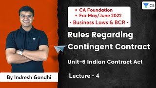 L4 Question and Answers  Unit 6 Indian Contract Act  CA Foundation MayJune 2022 [upl. by Allenrac]