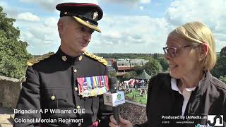 Mercian Colonel Brigadier A P Williams OBE at10th Anniversary of the Mercian Regiment [upl. by Pretrice]