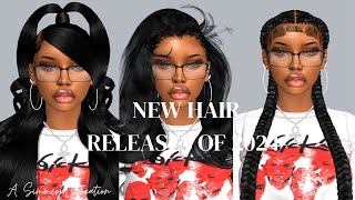 Sims 4 CC Hair Releases Of 2024  Sims 4 CC  Sims 4 Urban CC Hairs  Sims 4 Hair CC  The Sims 4 [upl. by Lala]