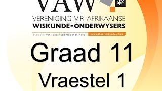 Graad 11 Nasionale Senior Sertifikaat Wiskunde Vr 1 Nov 2015 Vraag 33 [upl. by Bonacci]