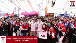 Yuasa Battery Booth in PT Grand Prix of Thailand 2024 [upl. by Atisor]