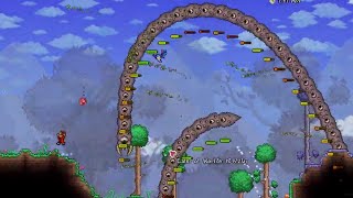 Terraria 14 Master Mode  Eater of Worlds Boss Fight [upl. by Frederik]