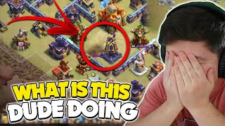 PRO Finds Hole in Max Base amp DOES EVERYTHING Wrong But STILL TRIPLES Clash of Clans [upl. by Enirehtacyram]