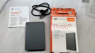 Seagate Basic STJL2000400 External Portable Drive 2TB 25quot USB 30 Portable External Hard Drive [upl. by Aiva]