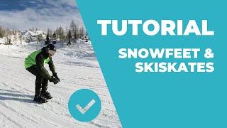 Snowfeet amp Skiskates Tutorial  How to Become a PRO Skiskater [upl. by Shevlo]