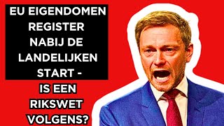 🔴EUactivaregister bijna van start  Is een vermogensbelasting de volgende stap [upl. by Sarkaria]