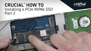 Part 2 of 4  Installing a Crucial® M2 PCIe NVMe SSD Install [upl. by Nnaesor]