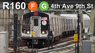 NYC MTA Subway R160 4th Avenue 9th Street Action Trainman6000 Extended Edition [upl. by Bailey]