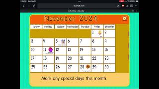 Starfall Daily Calendar  November 11 2024 Veterans Day Remembrance Day [upl. by Barrington902]