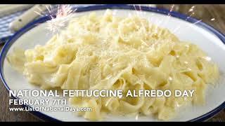 Happy National Fettuccine Alfredo Day 🍝 🍝 🍝 nationalday fettuccinialfredo [upl. by Sairahcaz78]