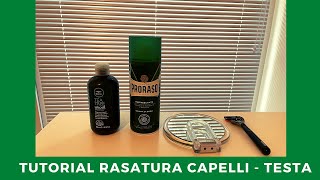 RASATURA CAPELLI TESTA CON LAMETTA  Tutorial Rasatura testa ITA [upl. by Namara]