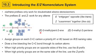 103 Alkene Nomenclature Part 2 Naming Stereoisomers and Common Names [upl. by Clayson261]