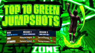 GLITCHED FADEAWAY TOP 10 BIGGEST GREEN WINDOW JUMPSHOTS NBA2K25 BOTH GEN BEST JUMPSHOT NBA 2K25 [upl. by Peggie]