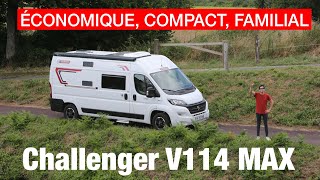 Challenger V114 Max ce fourgon mesure moins de 6 mètres mais il cache des lits superposés [upl. by Pepita432]