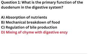 Gastroenterology gastrointestinal anatomy and function trivia [upl. by Ware]