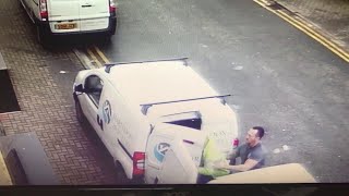 Thief Gets Caught Stealing Tools From Van  ViralHog [upl. by Aniretac]