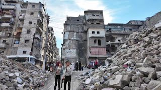 Aleppo Walking Through the Streets of Shareiya  Syria 2024 [upl. by Judson]