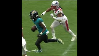 DErnest Johnson catches for a 26yard Gain vs New England Patriots [upl. by Yendis]