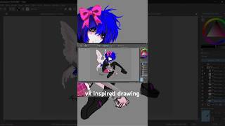 Its actually my channel art lol speedpaint art vk visualkei krita [upl. by Klemens]