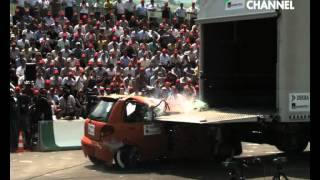 Wildhaus 2010 DEKRA Crash Test Auto vs Piattaforma Idraulica [upl. by Wagshul]