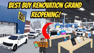 Greenville Wisc Roblox l Best Buy Construction GRAND REOPENING Special UPDATE Roleplay [upl. by Enajyram]