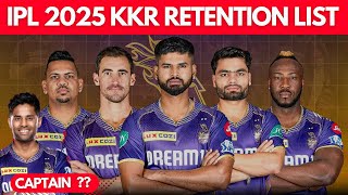 IPL 2025 KKR Retentions amp Auction Strategy  Russell Narine Rinku  Shreyas Captain  Harshit Rana [upl. by Grata828]