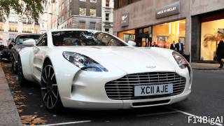 Aston Martin One77 Startup Sound In London [upl. by Eiresed]