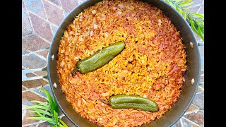 Mexican Spanish Rice Recipe  Delicious Everyday Rice In 45 Minutes [upl. by Anifled]