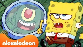 Meeting Plankton for the FIRST TIME amp Every SpongeBob First  SpongeBob SquarePants  Nickelodeon UK [upl. by Glanti]