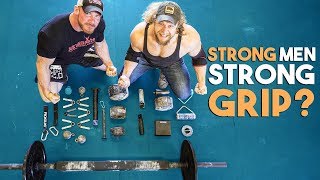 CHAMPION STRONGMAN vs GRIP STRENGTH GAUNTLET [upl. by Aicilla]