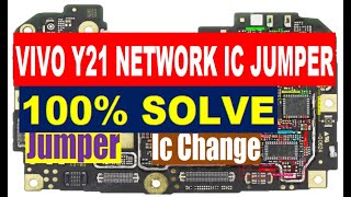 Vivo Y21 Network IC Jumper  Network IC Replacement  Network Problem Solution [upl. by Marl674]