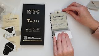 Samsung Galaxy S22 Ultra Tauri Screen Protector Unboxing amp Fitting [upl. by Nekcerb]