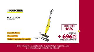 Mop cu aburi KARCHER 05l 1600W  Altexro [upl. by Kerwon976]