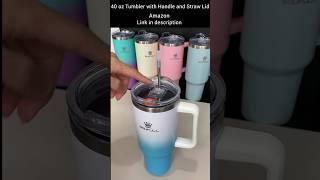 40 oz Tumbler with Handle and Straw Lid amazonproducts shorts [upl. by Annekim]