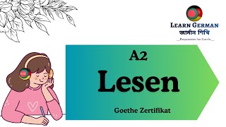 Vid  195  Lesen A2  Model Test  Goethe Zertifikat A2  Lesen mit Lösungen  Reading Exam [upl. by Yarod272]