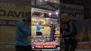 LEWIS EDMONDSON PUBLIC WORKOUT boxxer azimdavies [upl. by Troxell702]