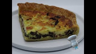 Recette de tarte aux champignons lardons et mozzarella [upl. by Cathyleen569]