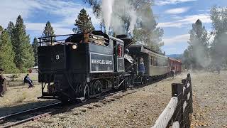 Sumpter Valley Railroad Heisler No 3 Train Robbery Part 1 [upl. by Ahsiuqat407]